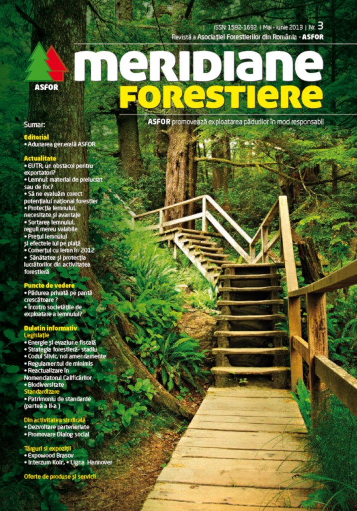 Revista Meridiane Forestiere nr. 3 mai – iunie 2013