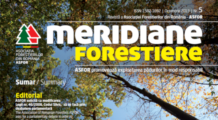 Revista Meridiane Forestiere nr. 5 octombrie 2013