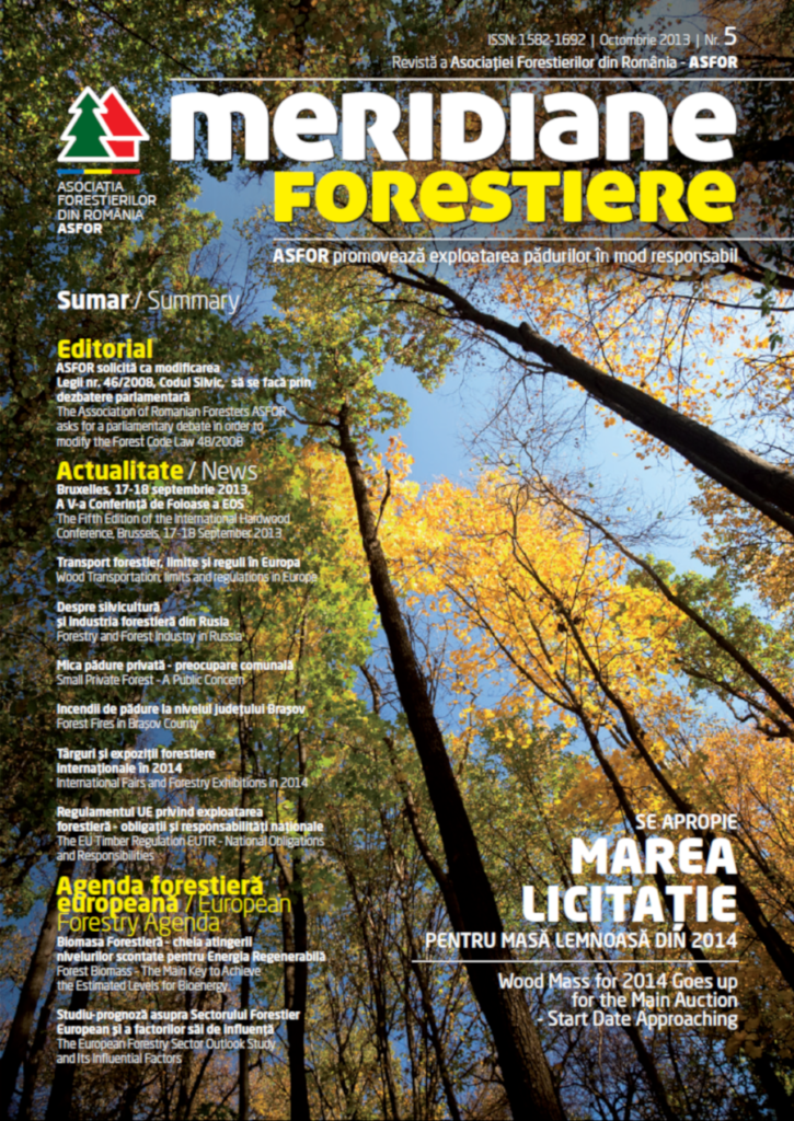 Revista Meridiane Forestiere nr. 5 octombrie 2013