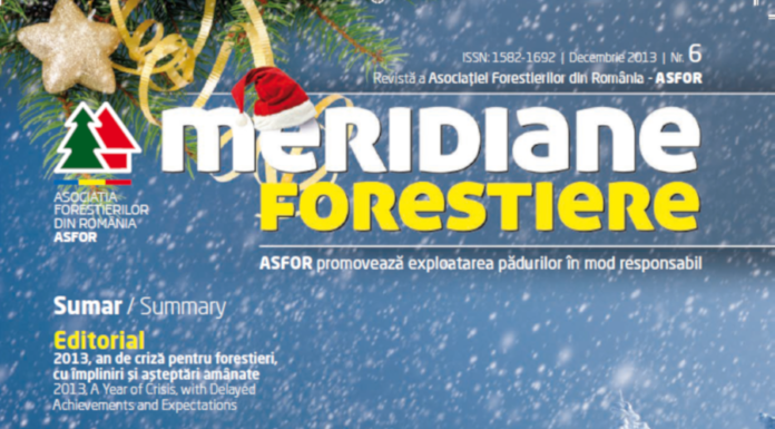 Revista Meridiane Forestiere nr. 6 decembrie 2013