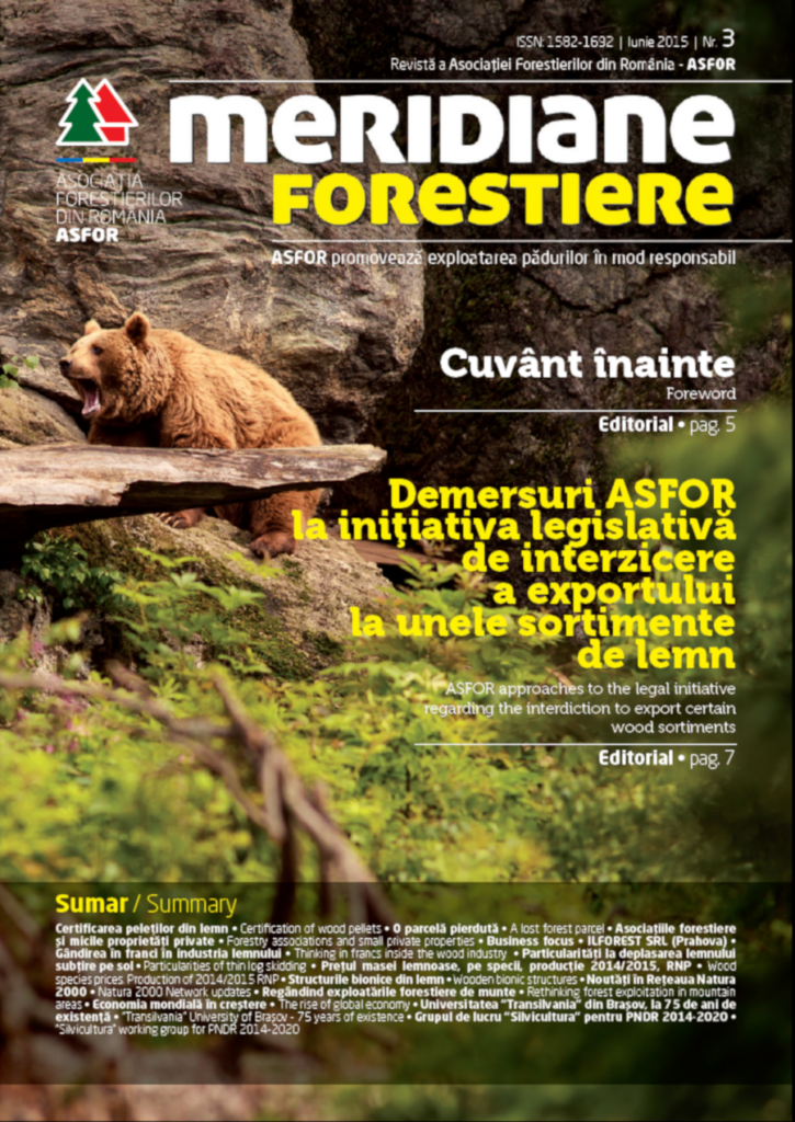 Revista Meridiane Forestiere nr. 3 iunie 2015