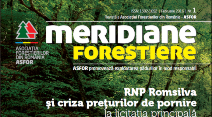 Revista Meridiane Forestiere nr. 1 februarie 2016