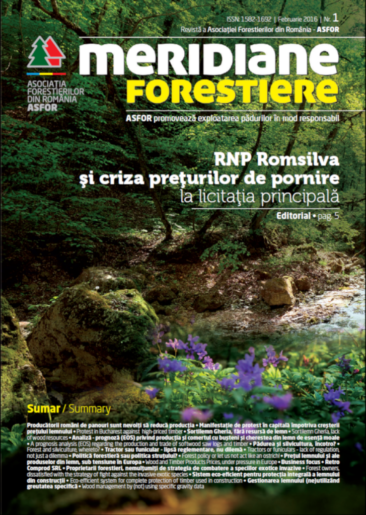 Revista Meridiane Forestiere nr. 1 februarie 2016