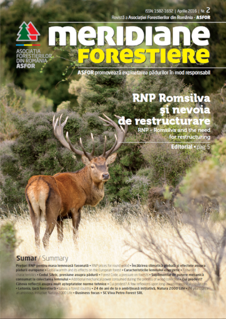 Revista Meridiane Forestiere nr. 2 aprilie 2016