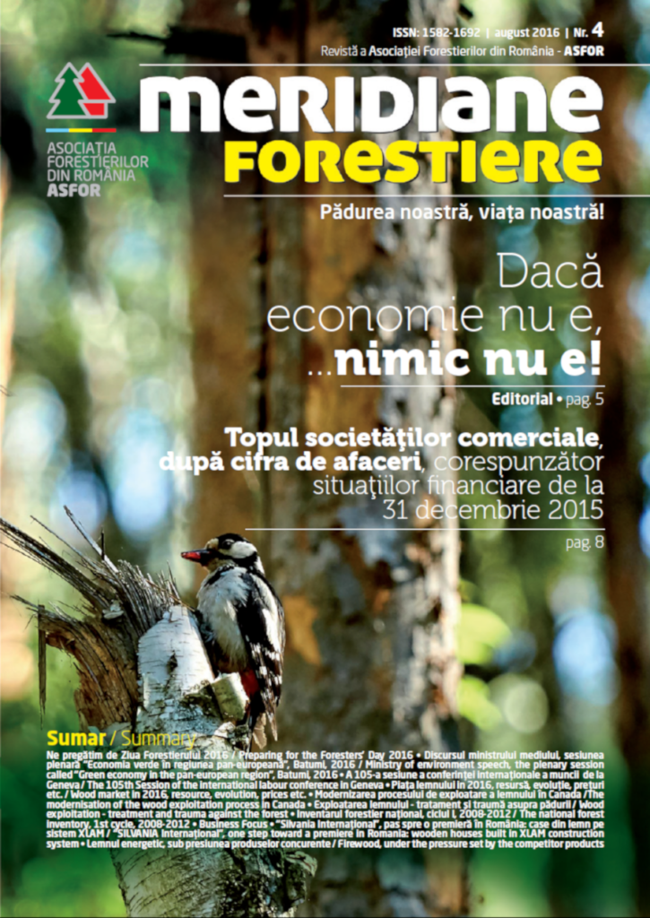 Revista Meridiane Forestiere nr. 4 august 2016