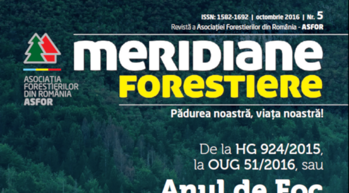 Revista Meridiane Forestiere nr. 5 octombrie 2016