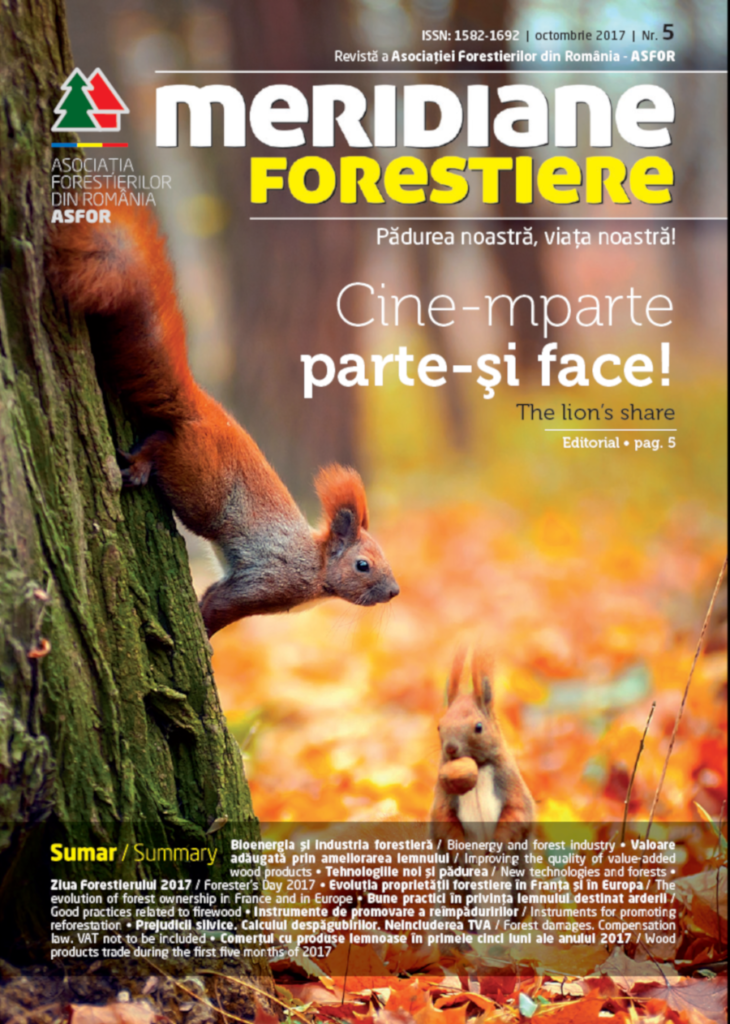 Revista Meridiane Forestiere nr. 5 octombrie 2017