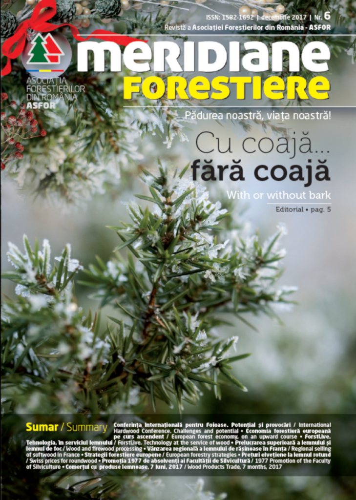 Revista Meridiane Forestiere nr. 6 decembrie 2017