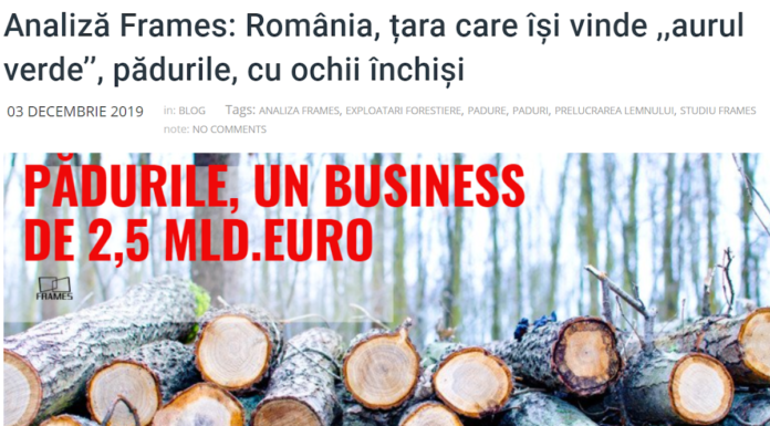 Drept la replică ASFOR la articolul – Analiză Frames: România, țara care își vinde ,,aurul verde’’, pădurile, cu ochii închiși